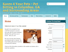 Tablet Screenshot of karen4yourpets.com